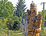 Christliche Holzfigurengruppe